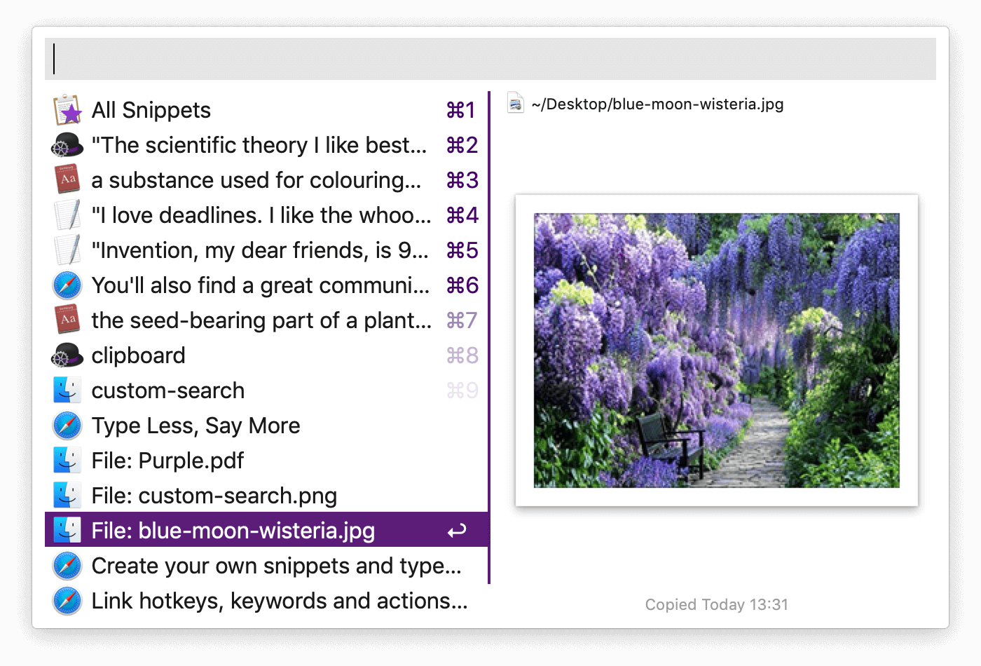 Clipboard Viewer example