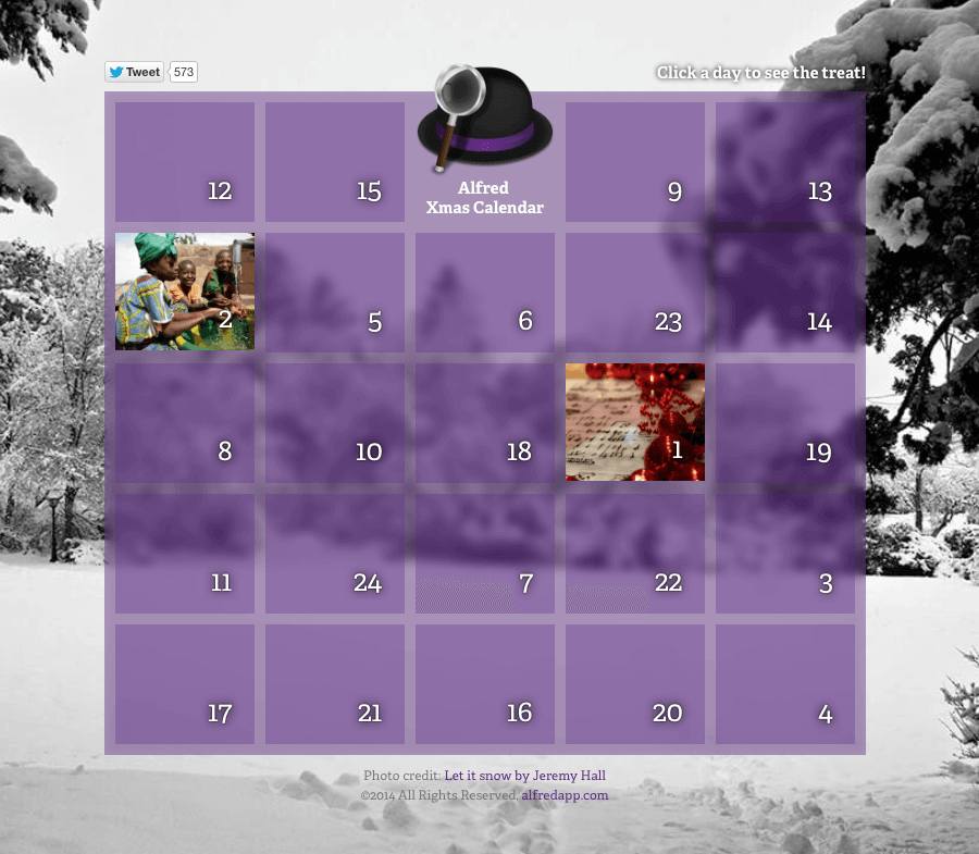 Christmas calendar