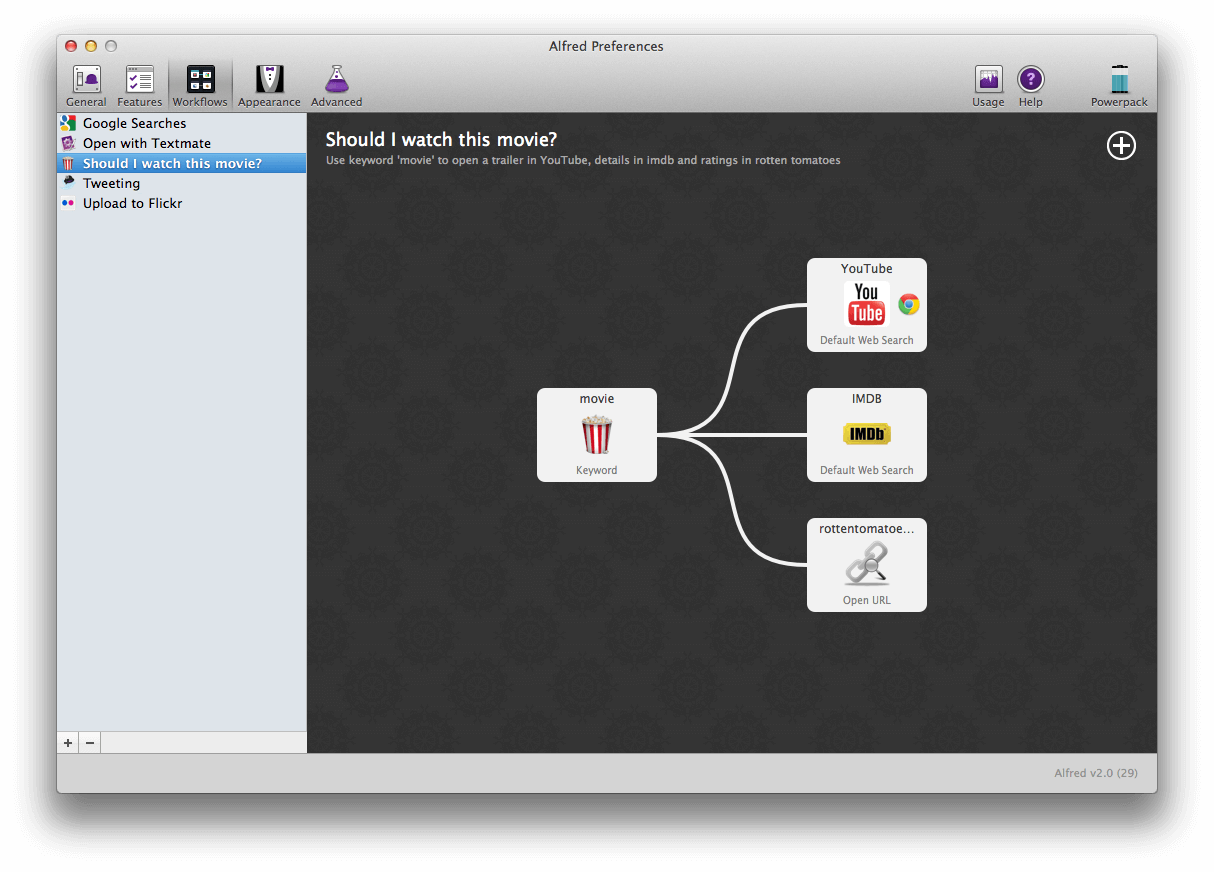 Alfred v2 Workflow - Movies