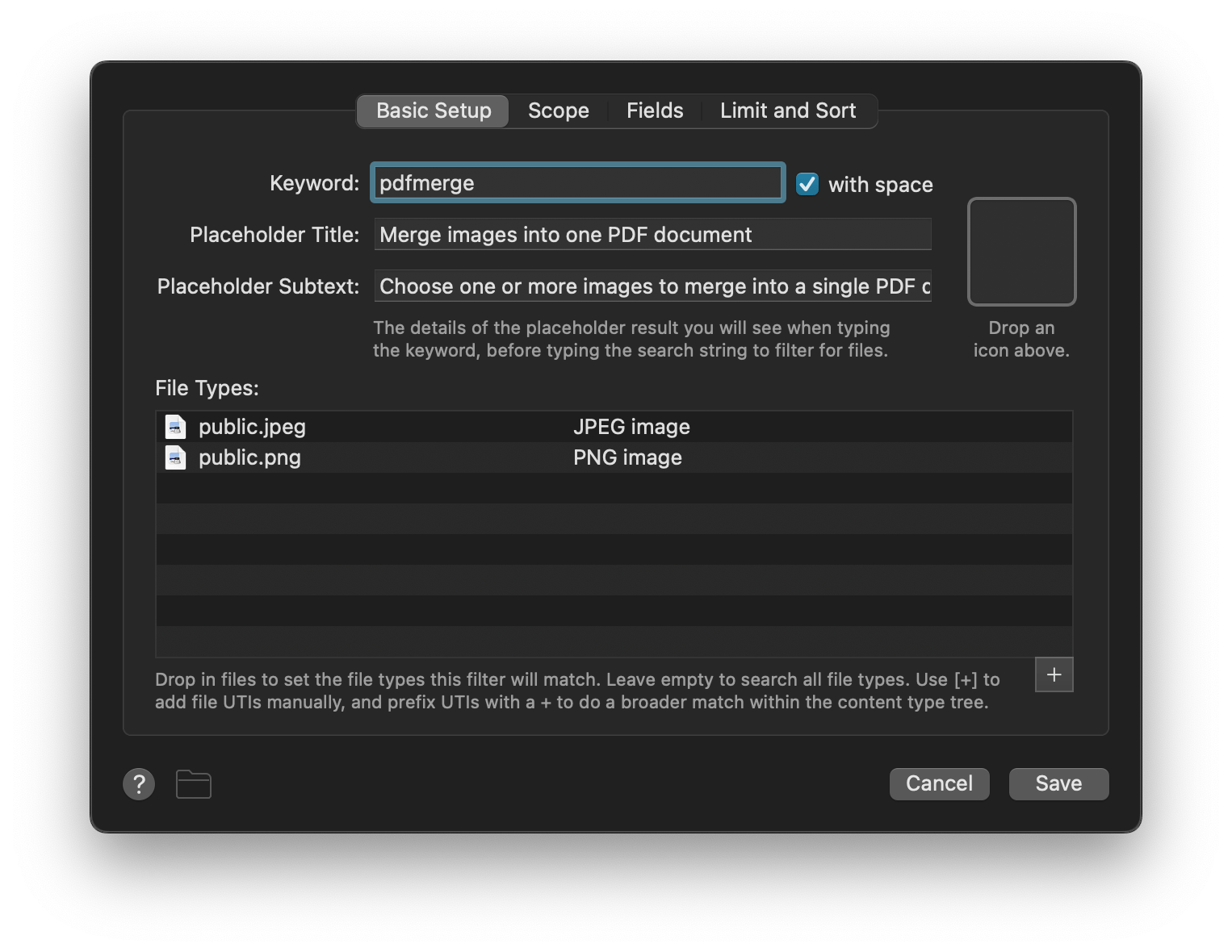 Configuring the File Filter object