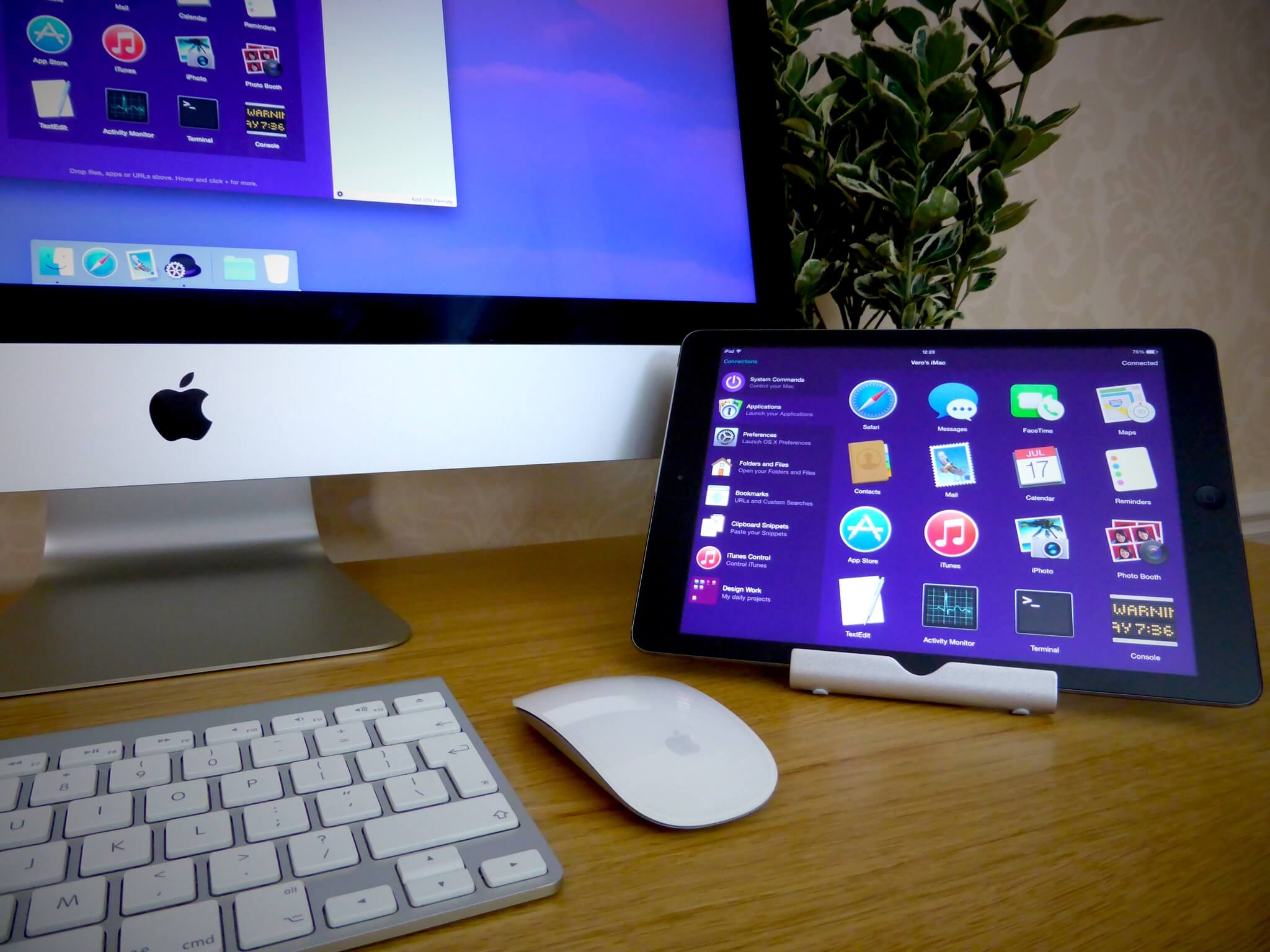iPad on desk