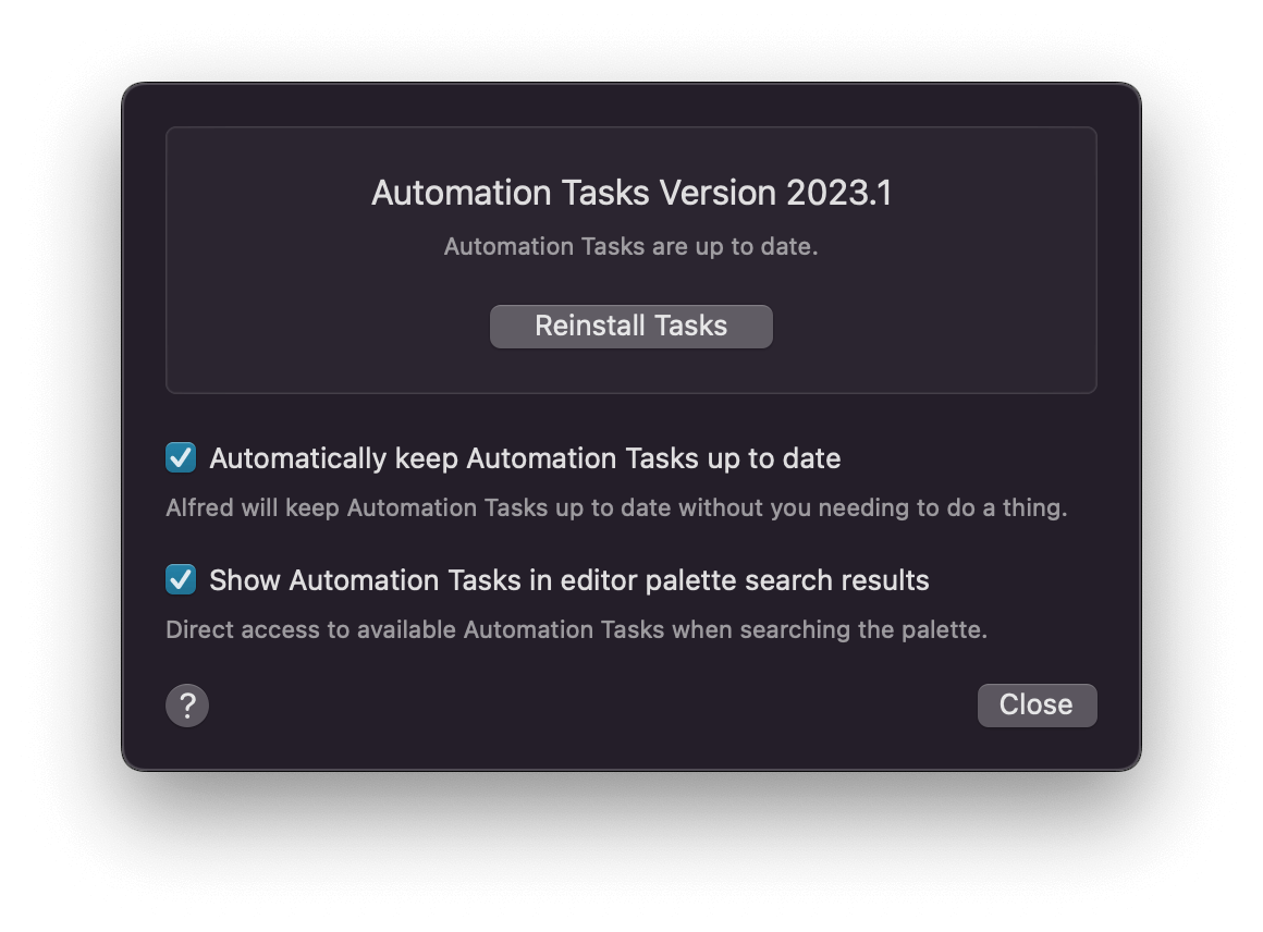 Automation Tasks Auto-Updater