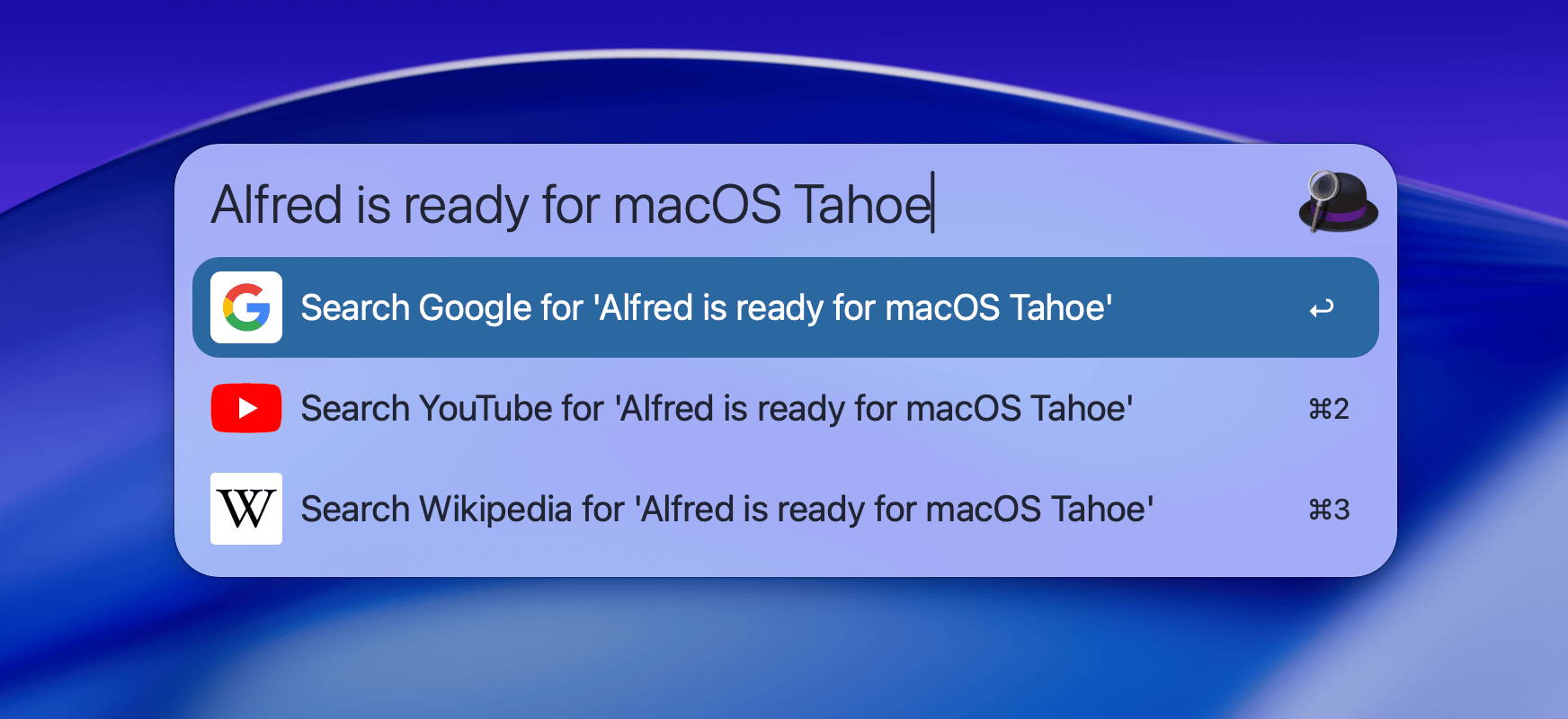 Download the Frosted Light Glass Alfred Theme