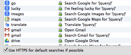 default searches https