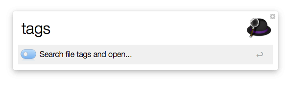 Alfred's Tags keyword