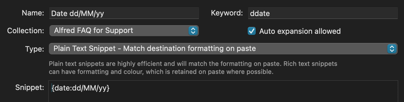 Placeholder date