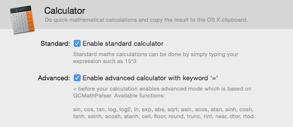 Calculator Preferences Top