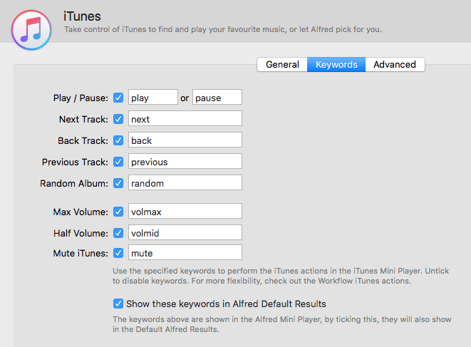 iTunes Keywords
