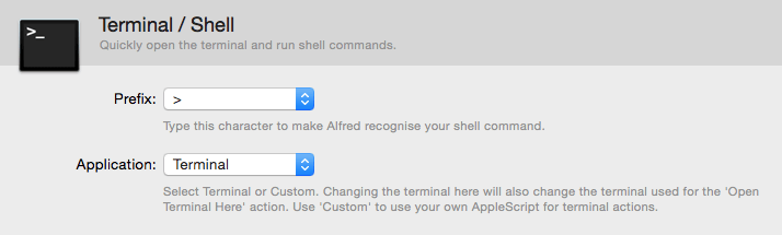 Terminal Preferences