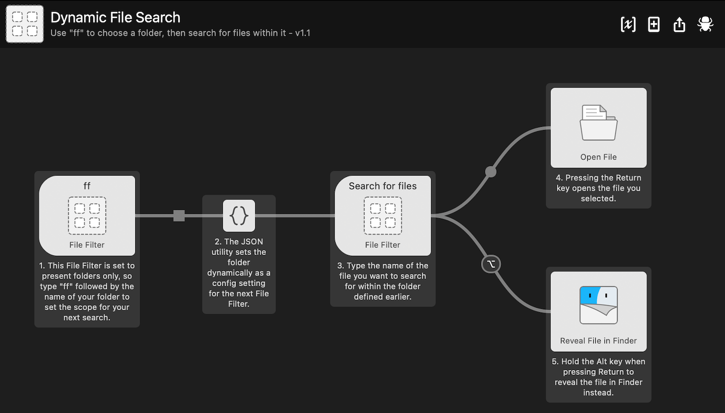 Dynamic File Search workflow