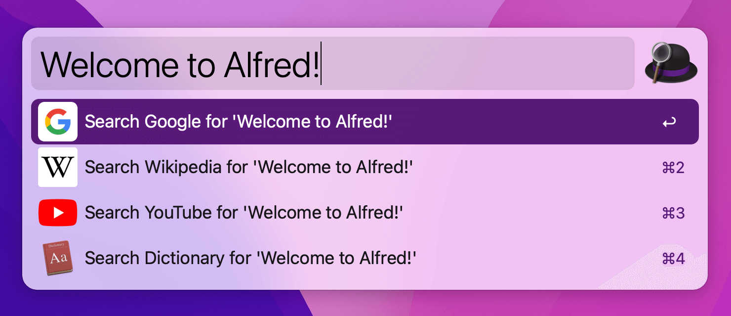 Welcome to Alfred
