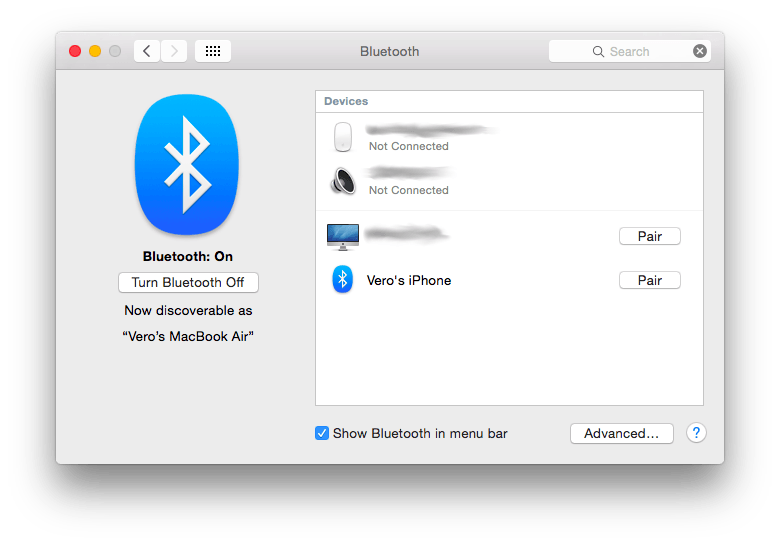 Bluetooth Pairing