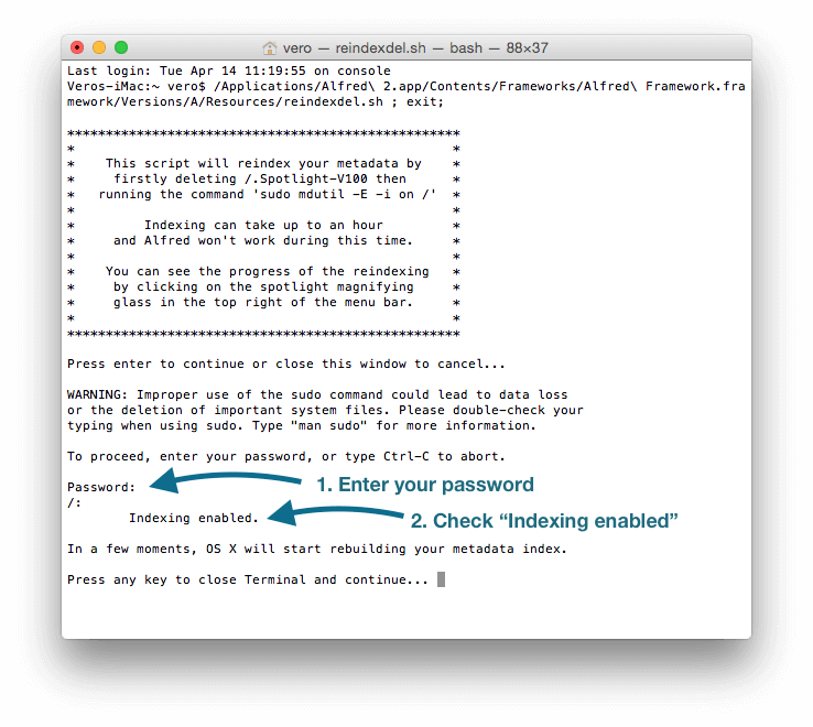 Indexing Terminal