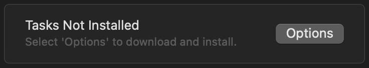 Update Tasks button