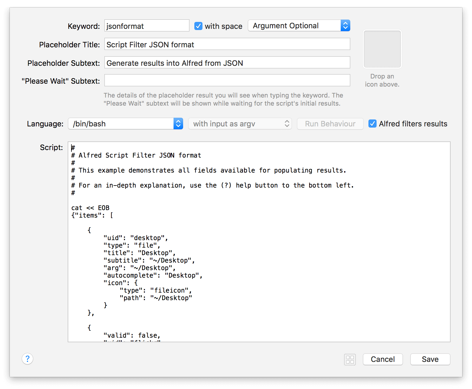 Keyword Configuration