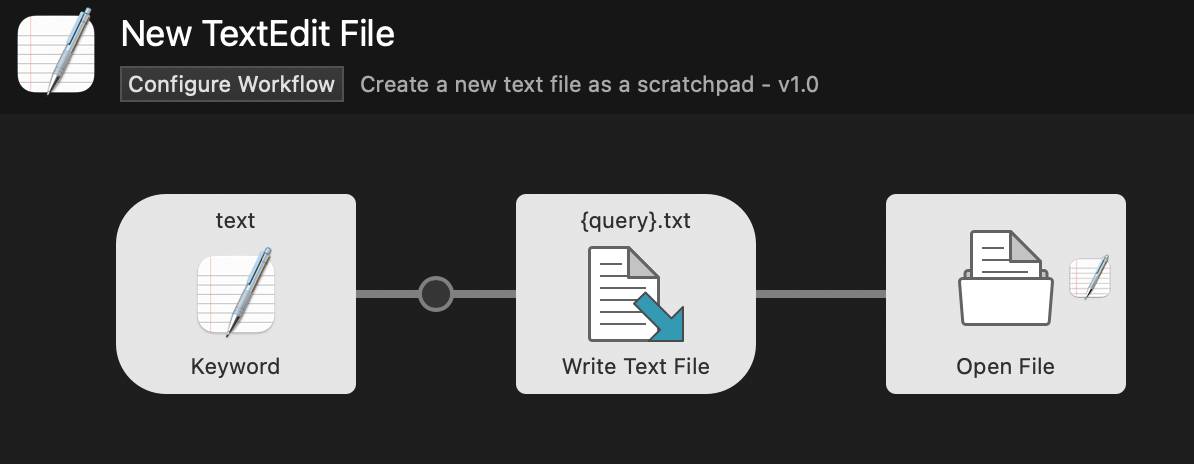New Text File Workflow