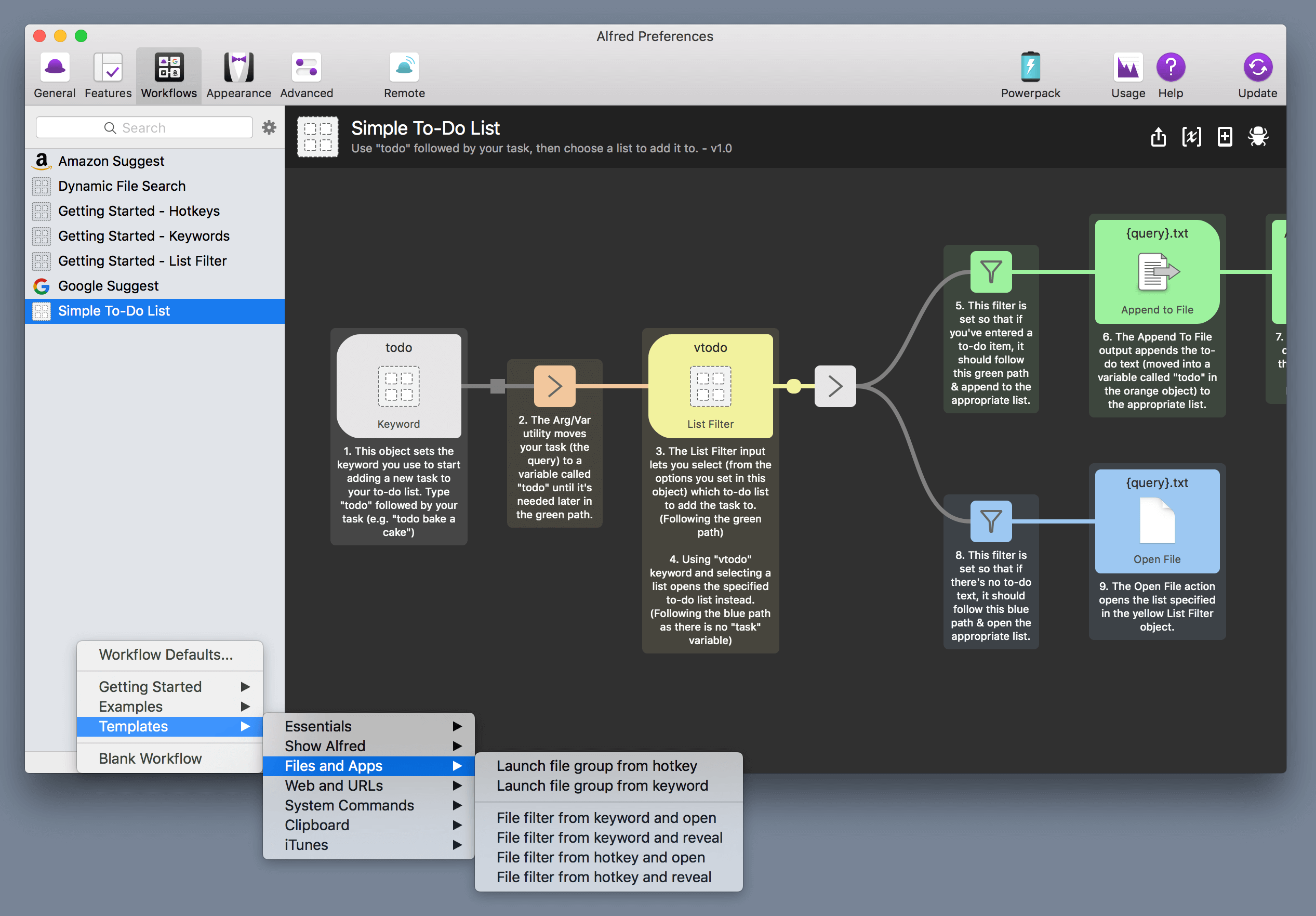 Workflow templates