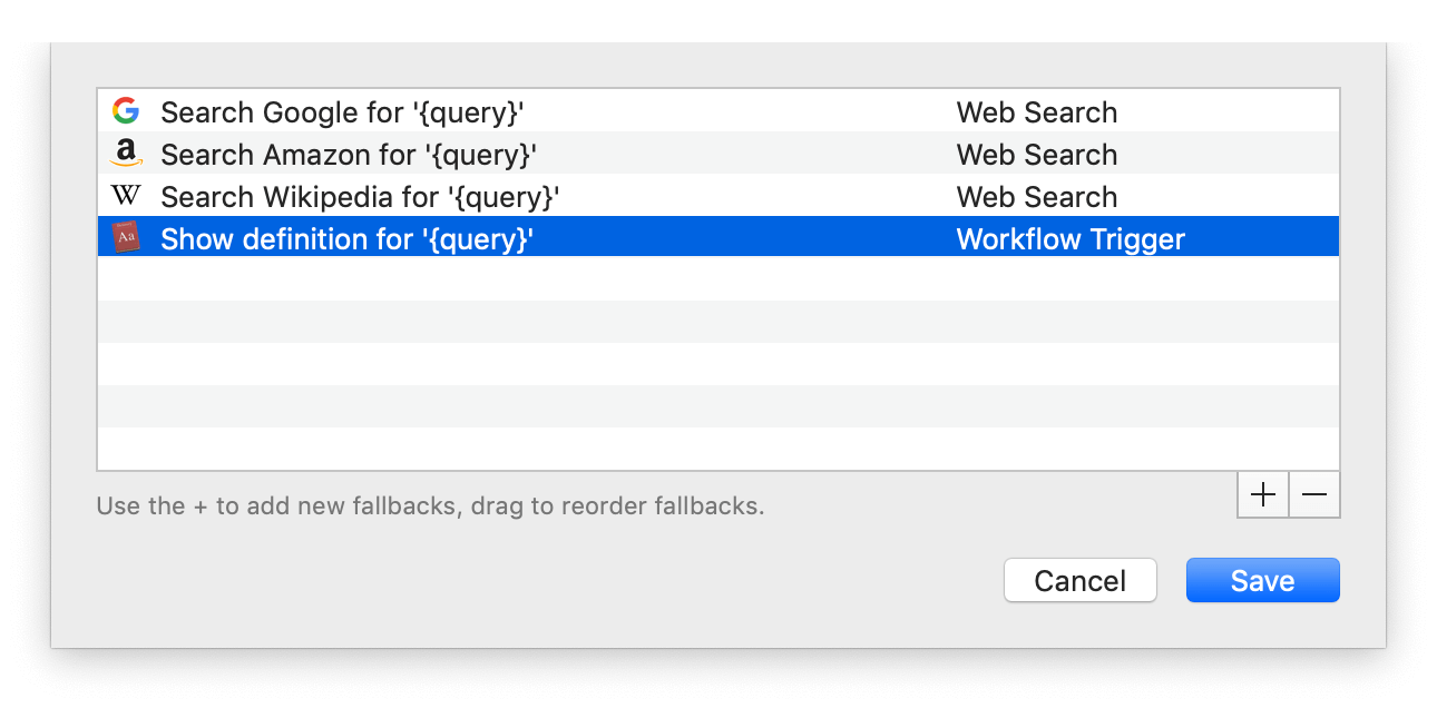 Setting up Fallback Search