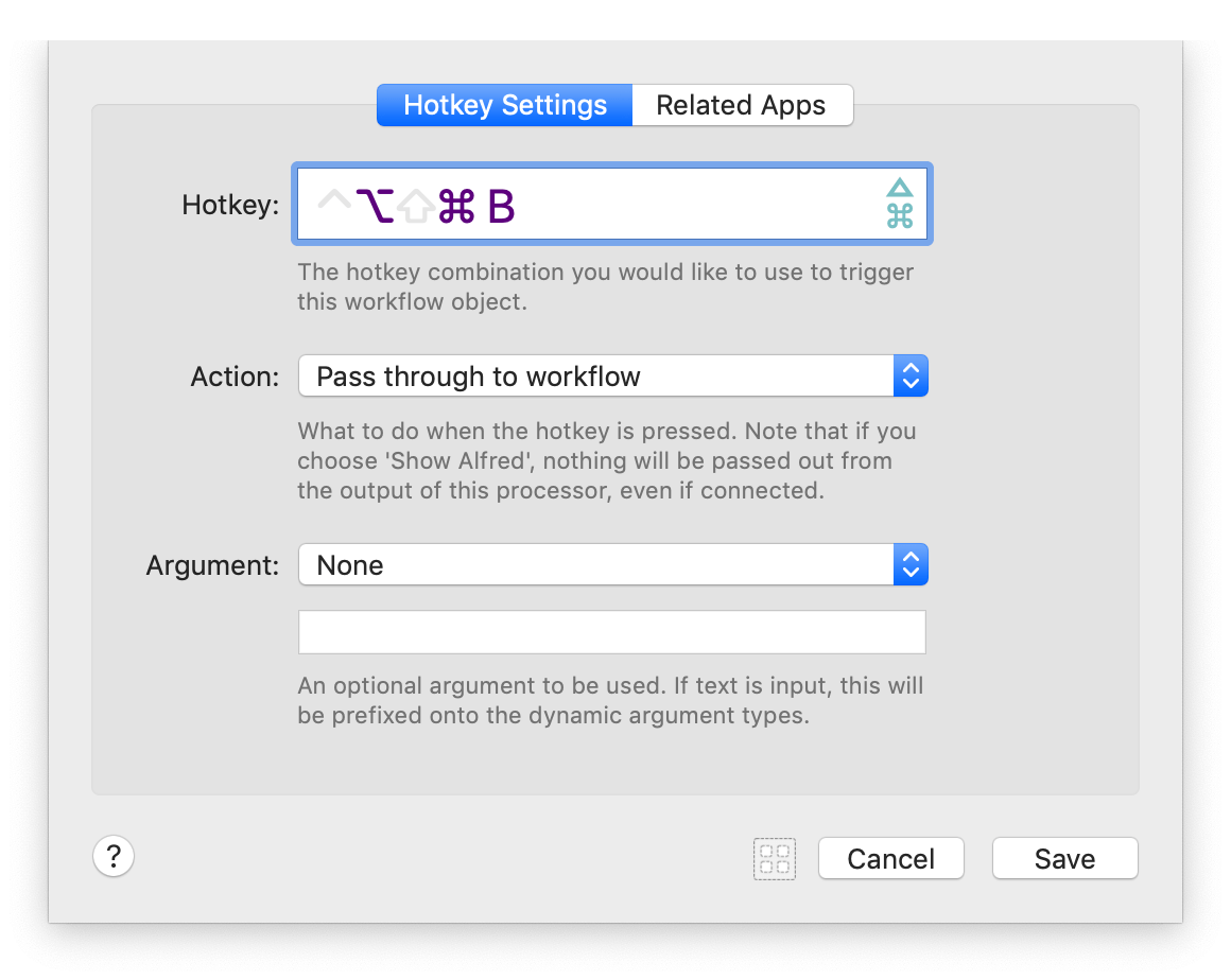 Hotkey Settings