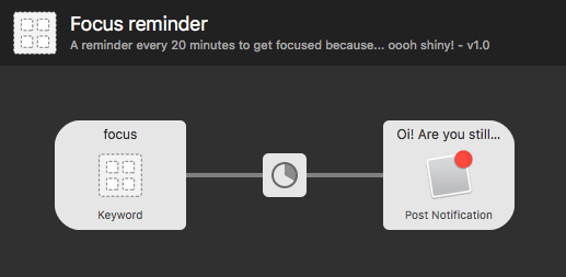 Focus Reminder workflow