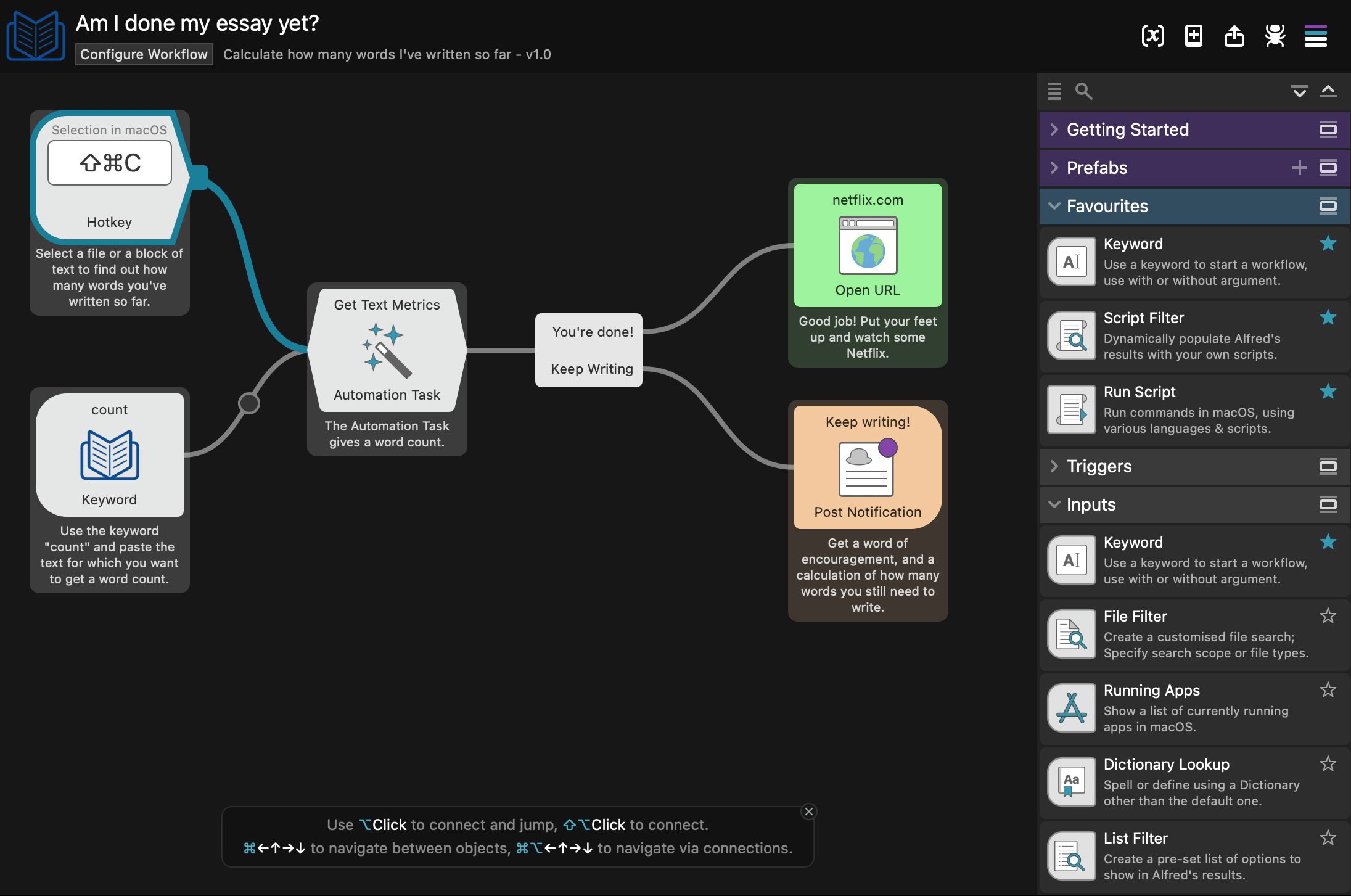 Editing a Workflow