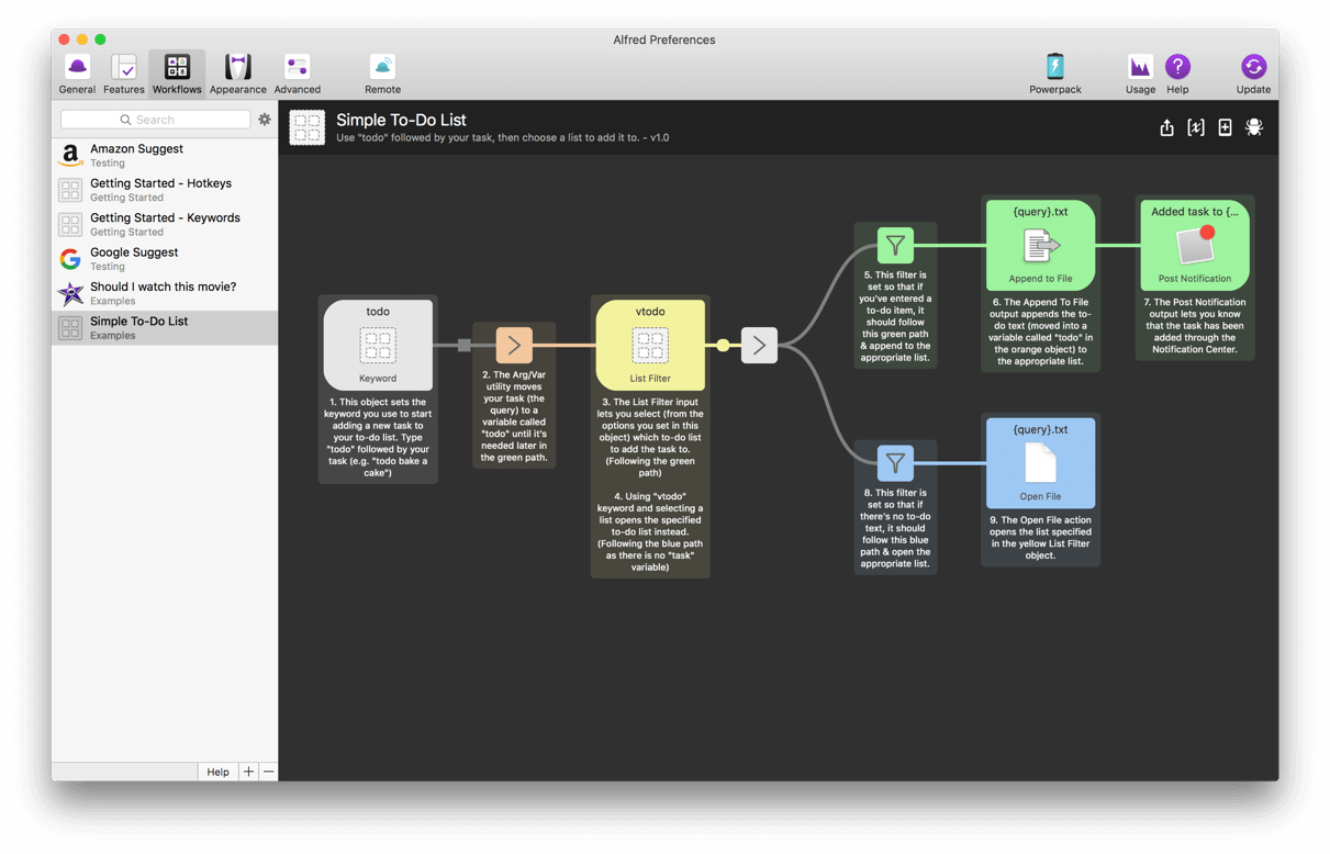 Workflows Editor